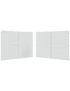 Paredes Laterales de Carpa QJBSAVVA 2 Pcs 299.9x195 cm Blanco 2