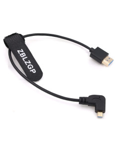 Cable Micro HDMI a HDMI 2.1 8K 30cm ZBLZGP Curva Izquierda