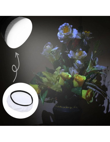 4 Piezas Difusor de Luz 18cm Telooco para Fotografía