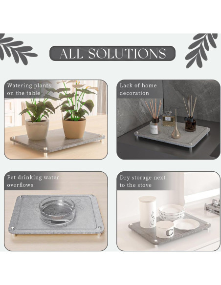 Alfombrilla de Secado de Piedra Diatomácea ENBOFID 40x30cm Gris