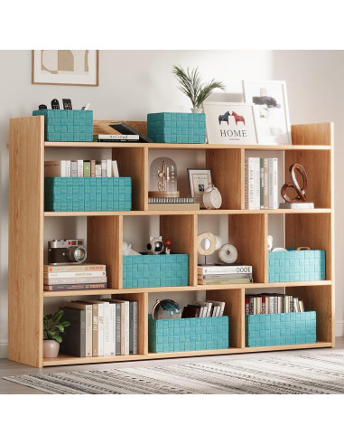 Set de 6 Cestas de Almacenamiento Tejidas Uvellgift Aqua