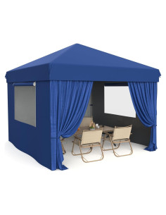 Carpa de Dosel Comercial IDEALHOUSE 10x10m Azul Impermeable