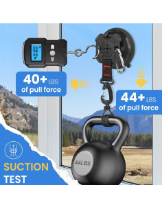 Ganchos de Ventosa HLOGREE 4PCS Alta Resistencia 20kg 2