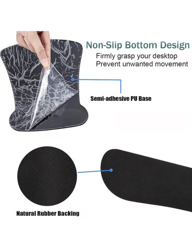 Juego de Alfombrilla de Ratón y Soporte para Muñeca FOKBVNFLL