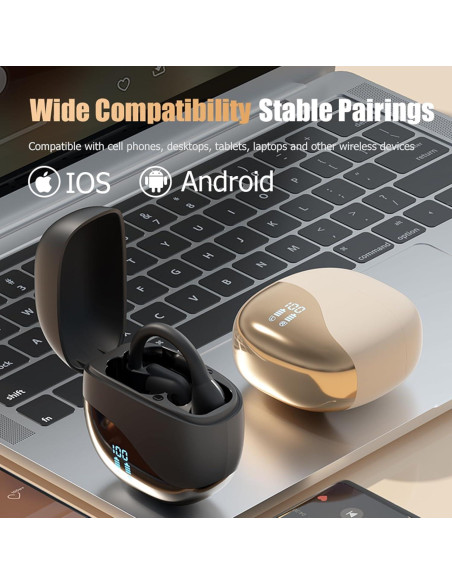 Auriculares Inalámbricos Bluetooth AI Traducción 144 Idiomas Beige