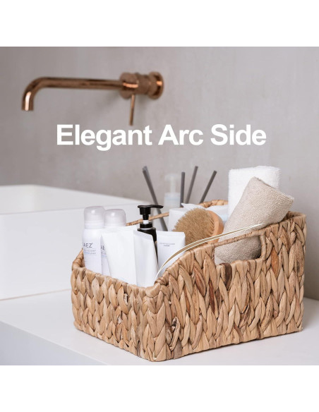 Cestas de Mimbre FairyHaus 2 Piezas Grandes Naturales 22.86x27.94cm