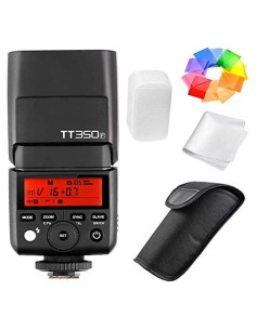 Flash Godox TT350F TTL GN36 para Cámaras Fuji con Accesorios