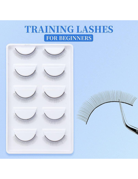 25 Pares Pestañas de Práctica Autoadhesivas YS para Extensiones