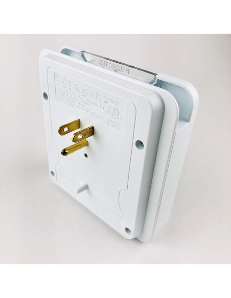 Glamsockets Protector de Sobretensión Decorativo USB 3 Salidas