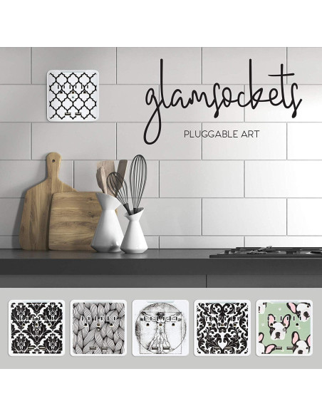 Glamsockets Protector de Sobretensión Decorativo USB 3 Salidas