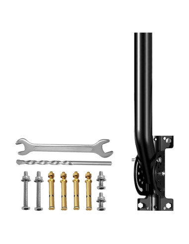 Soporte de Poste de Antena Universal Genérico 33 cm Montaje Pared