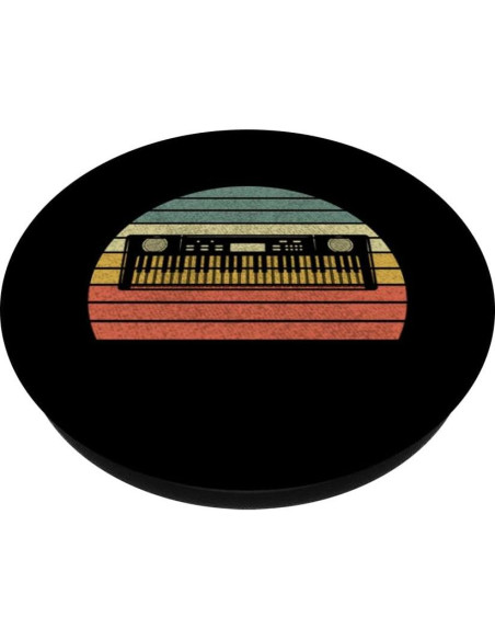 PopSockets Teclado Retro Musical Intercambiable Negro
