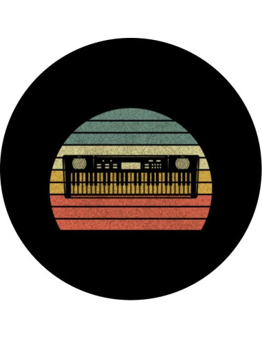 PopSockets Teclado Retro Musical Intercambiable Negro