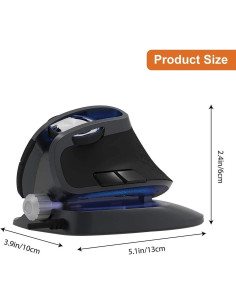 Ratón Vertical Inalámbrico Eirix Ajustable 600-4000 DPI 2