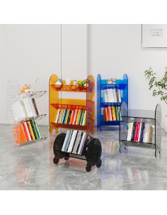 Estantería Acrílica Zoneshare 1 Nivel Pequeño Negro 2