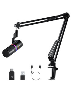 Micrófono Inalámbrico USB Comica EJoy D10 PRO - 45H Batería, RGB