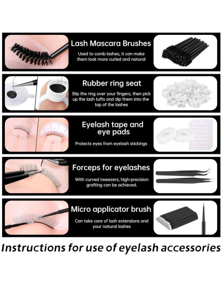 Kit de Extensión de Pestañas Rose Manor para Principiantes