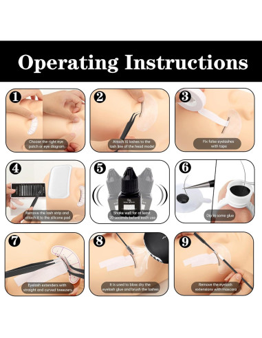 Kit de Extensión de Pestañas Rose Manor para Principiantes