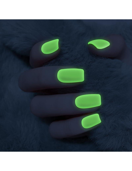 12 Hojas Stickers de Uñas Fluorescentes YECIRALA 168 Pcs