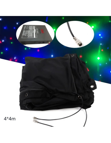 Fondo de Estrella LED 4x4m BRICZUNA para Escenario RGBW
