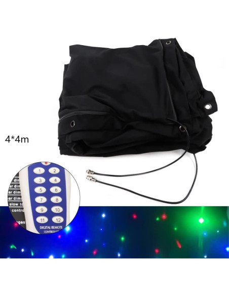 Fondo de Estrella LED 4x4m BRICZUNA para Escenario RGBW