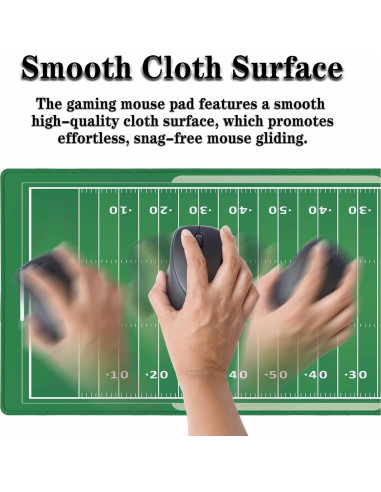 Alfombrilla de Ratón XL Y YIHANGBEST Campo de Fútbol 90x40cm