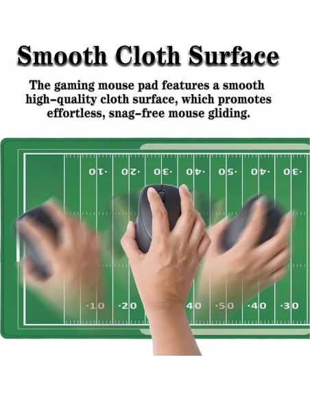 Alfombrilla de Ratón XL Y YIHANGBEST Campo de Fútbol 90x40cm