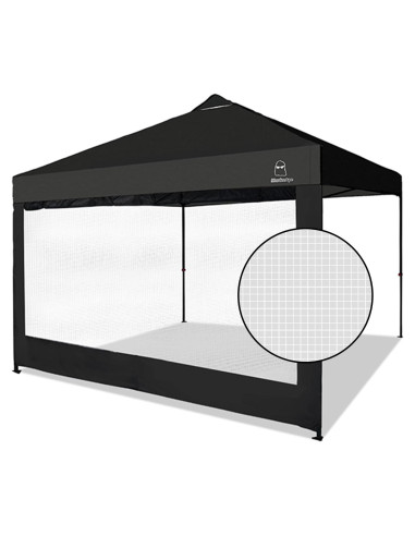 Pared Lateral de Malla MordenApe para Carpa 3x3m con Ventanas