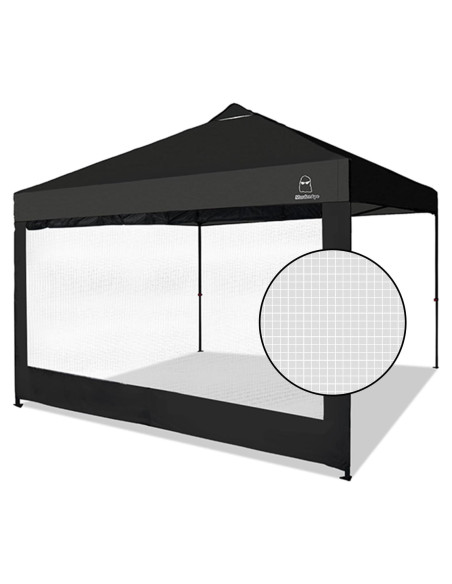 Pared Lateral de Malla MordenApe para Carpa 3x3m con Ventanas