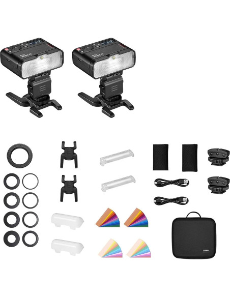 Godox MF12-K2 Kit de Flash Macro Compacto 2 Luces TTL 12W Godox MF12-K2 Kit de Flash Macro Compacto 2 Luces TTL 12W