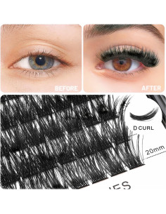 Kit de Pestañas Falsas Vayator D Curl 8-20mm Mixto 2