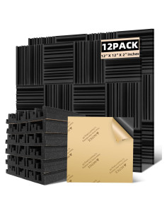 Paneles Acústicos Autoadhesivos Earppie 30x30cm - Paquete de 12