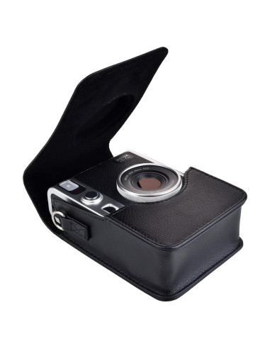 Funda Protectora Rieibi para Cámara Fujifilm Instax Mini EVO - Cuero PU Negro