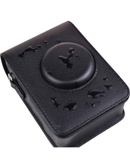 Funda Protectora Rieibi para Cámara Fujifilm Instax Mini EVO - Cuero PU Negro Funda Protectora Rieibi para Cámara Fujifilm Instax Mini EVO - Cuero PU Negro