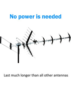 Antena HDTV Exterior Five Star 200 Millas 4K 1080P VHF UHF 2