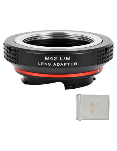 Adaptador de Montura PHOLSY M42 a Leica M 42mm 80g
