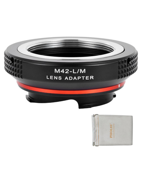 Adaptador de Montura PHOLSY M42 a Leica M 42mm 80g