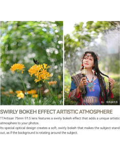 Lente TTArtisan 75mm F1.5 Bokeh Enredado Montura M42 2