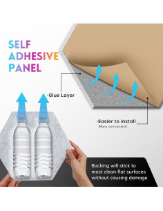 Paquete de 18 Paneles Acústicos RITOLLO 30.48x25.4 cm Gris 2