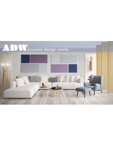 Kit de Paneles Acústicos Mondrian ADW - 185 x 124 x 2.5 cm