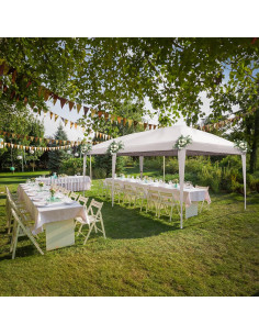 Carpa Plegable 10x20 ANTSKU Impermeable Blanca para Eventos 2