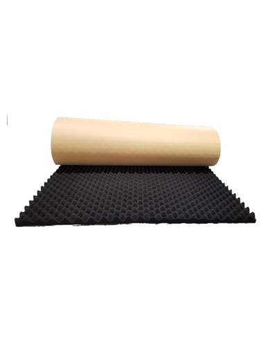 Panel Acústico Autoadhesivo BookishBunny 1.5" Negro 1x2m