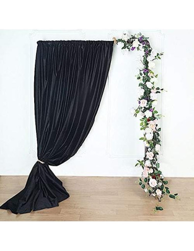 Cortina de Fondo de Terciopelo Negro BalsaCircle 2.44x2.44m