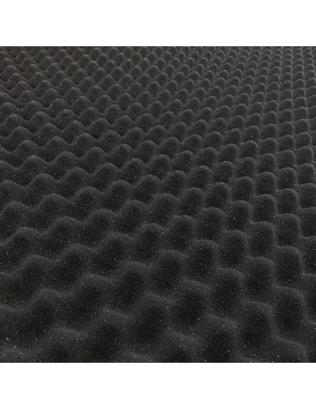 Panel Acústico Autoadhesivo BookishBunny 1.5" Negro 1x2m