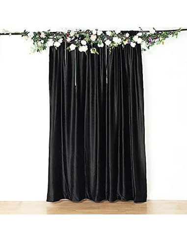 Cortina de Fondo de Terciopelo Negro BalsaCircle 2.44x2.44m