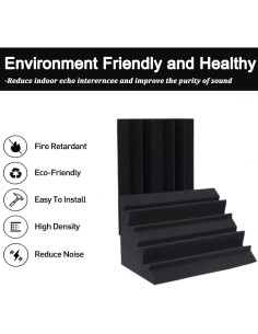 Trampa de Bajo Acústica 8 Piezas Espuma Densa 30.48x17.78cm 2