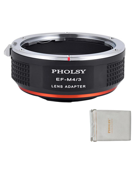 Adaptador de Lente PHOLSY Canon EF a M4/3 - Enfoque Manual