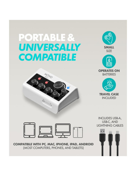 Kit de Podcast Movo PodPro-AH con 2 Micrófonos y Auriculares