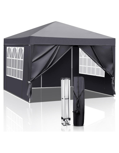 Carpa Plegable 3x3m Pinikuyiro Impermeable con Paredes Laterales