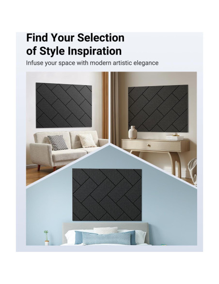 Paquete de 12 Paneles Acústicos Aislantes Topnaca 30.48x30.48cm